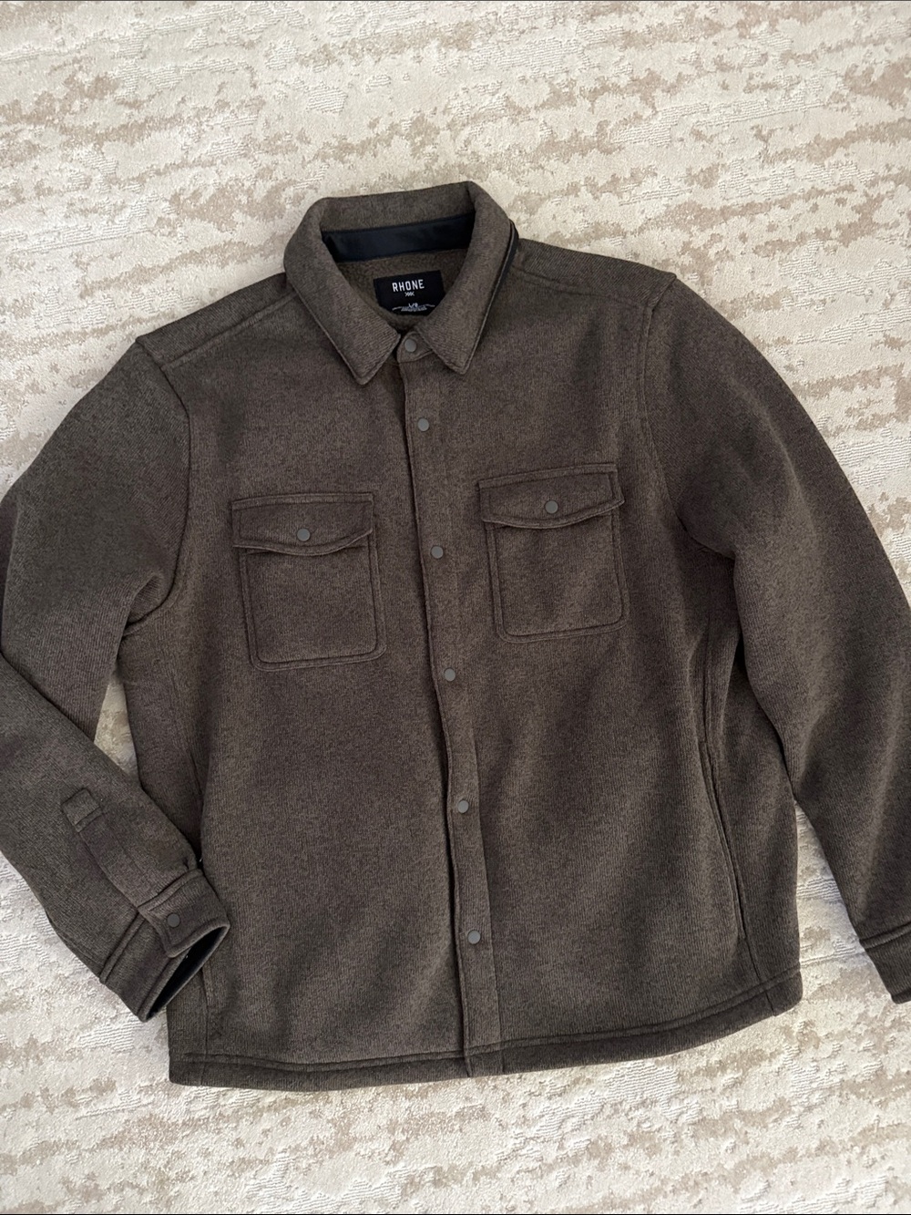 Rhône overshirt- soft and well made. Like new! Large